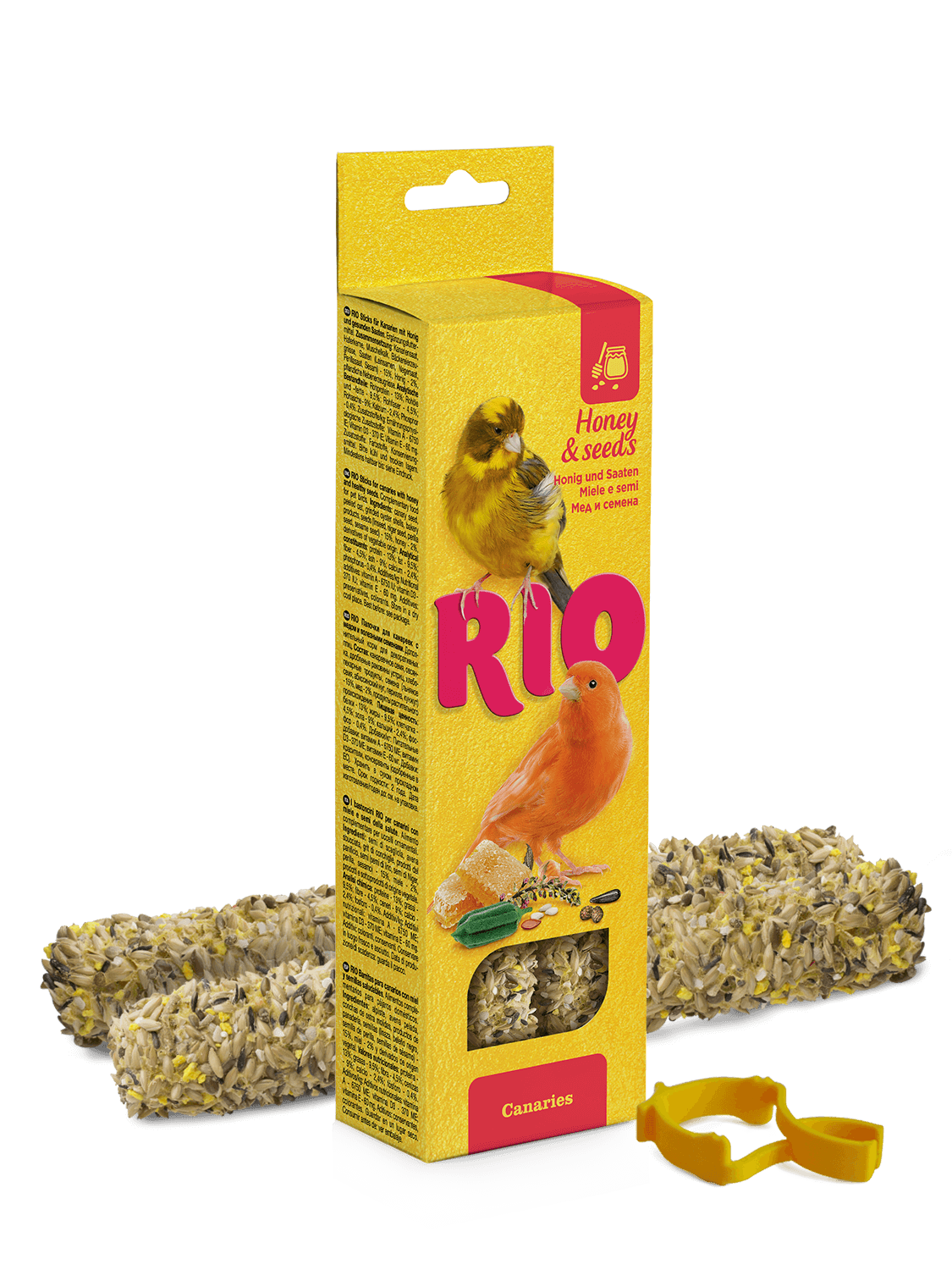 RIO палочки для канареек с медом и полезными семенами