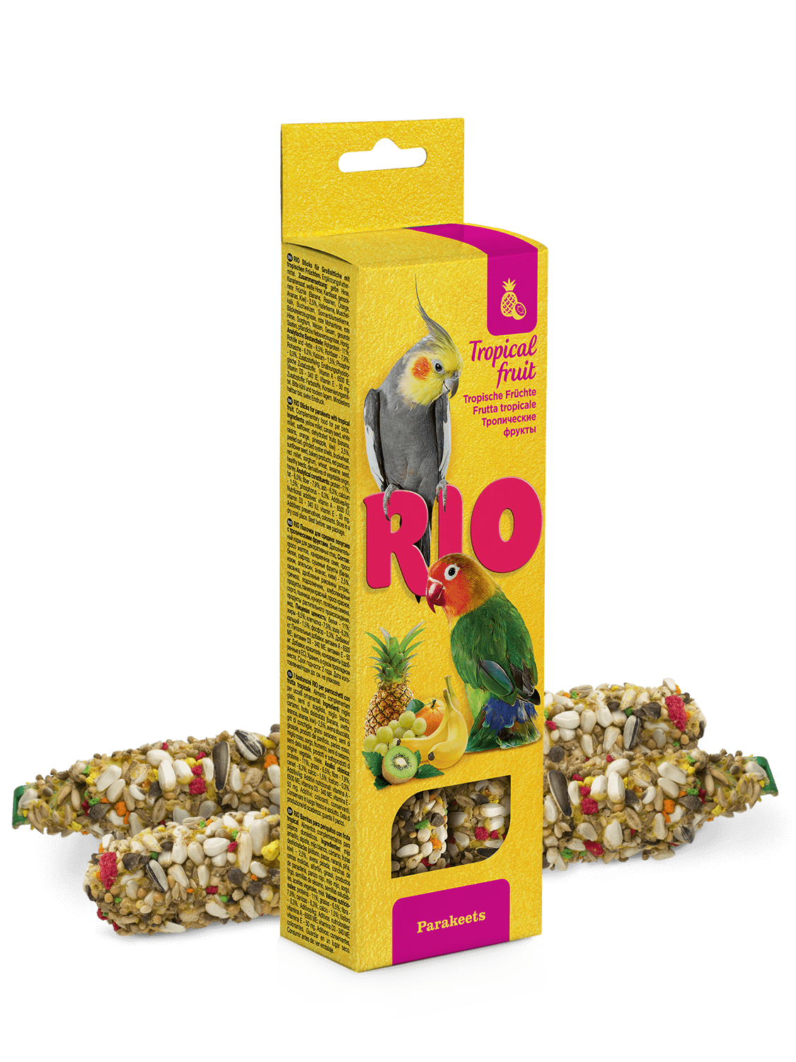 RIO палочки для средних попугаев с тропическими фруктами